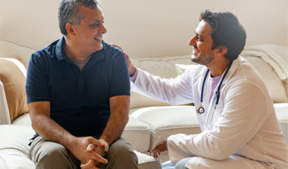 A man consulting with doctor for preventative health